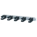 nVent SCHROFF Plastic Cable Organiser Cable Management Ring for Use with 19 in Cabinet, 5 Rings, 300 mm 60118-458