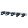 nVent SCHROFF Plastic Cable Organiser Cable Management Ring for Use with 19 in Cabinet, 5 Rings, 300 mm 60118-458