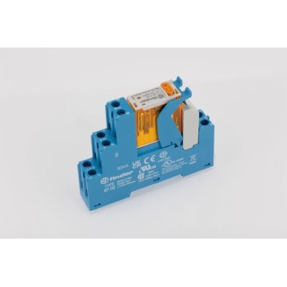 Finder Interface Relay 24V AC Coil, DPDT Contact, Screw Terminals, DIN Rail Mount 4C.02.8.024.0060SPA