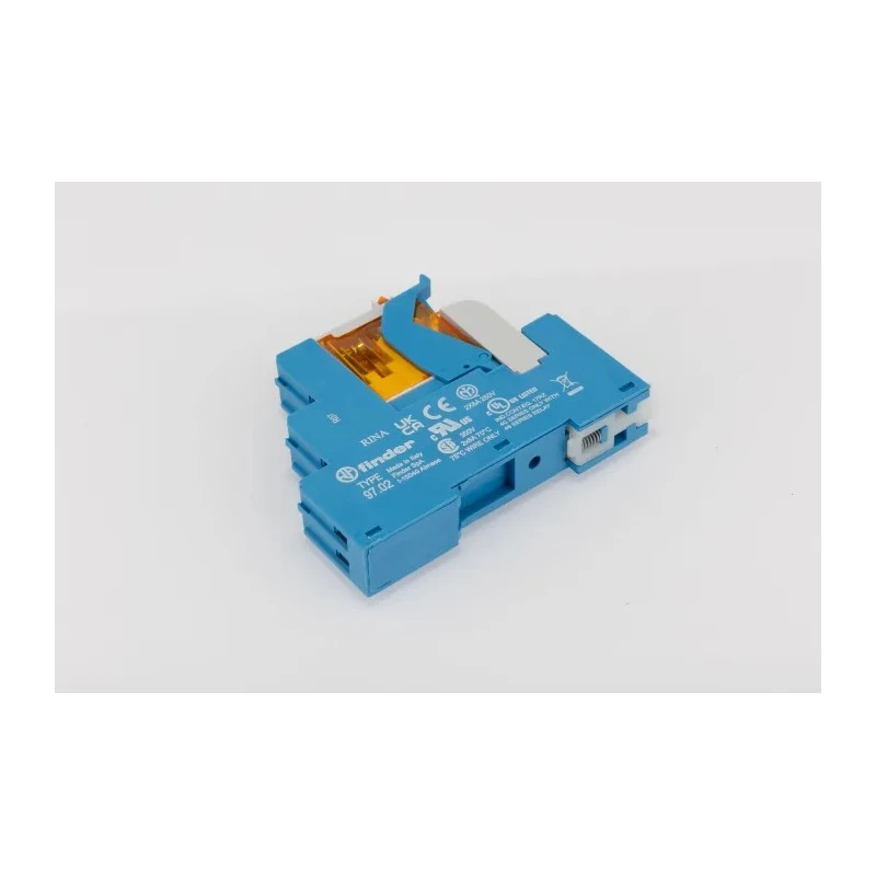 Finder Interface Relay 24V AC Coil, DPDT Contact, Screw Terminals, DIN Rail Mount 4C.02.8.024.0060SPA