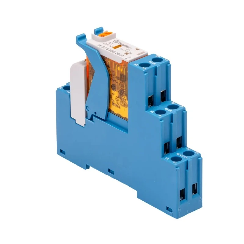 Finder 4C Series Interface Relay, DIN Rail Mount, 230V AC Coil, DPDT Contact, 5mA Coil Current 4C.02.8.230.0060SPA