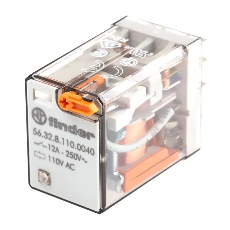 Finder Power Relay 110V AC Coil Voltage 20A Switching Current DPDT Contact Configuration 56.32.8.110.0040