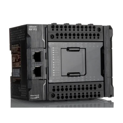 Omron NX1P Series PLC CPU 14-Input PNP/NPN Input 16 Outputs PNP Output 20.4-28.8V Panel Mount 