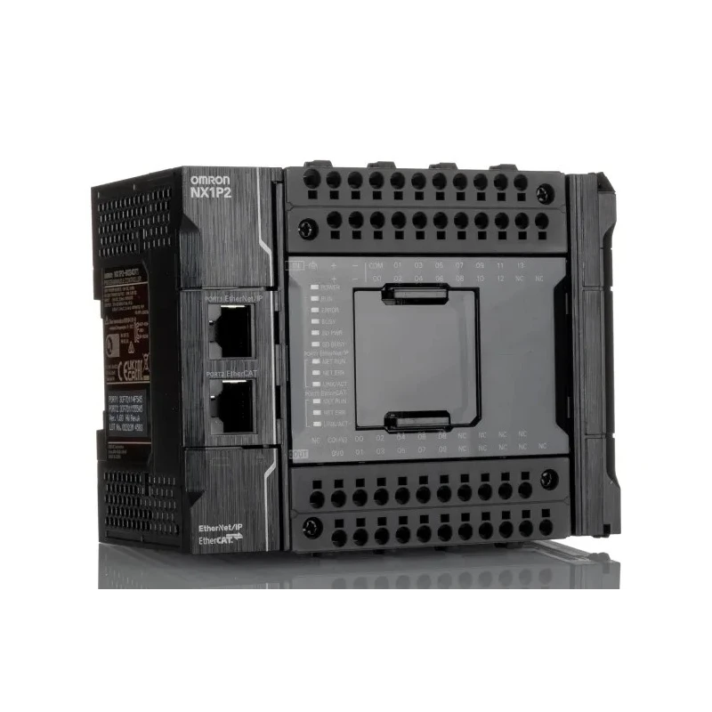 Omron NX1P Series PLC CPU 14-Input PNP/NPN Input 16 Outputs PNP Output 20.4-28.8V Panel Mount 