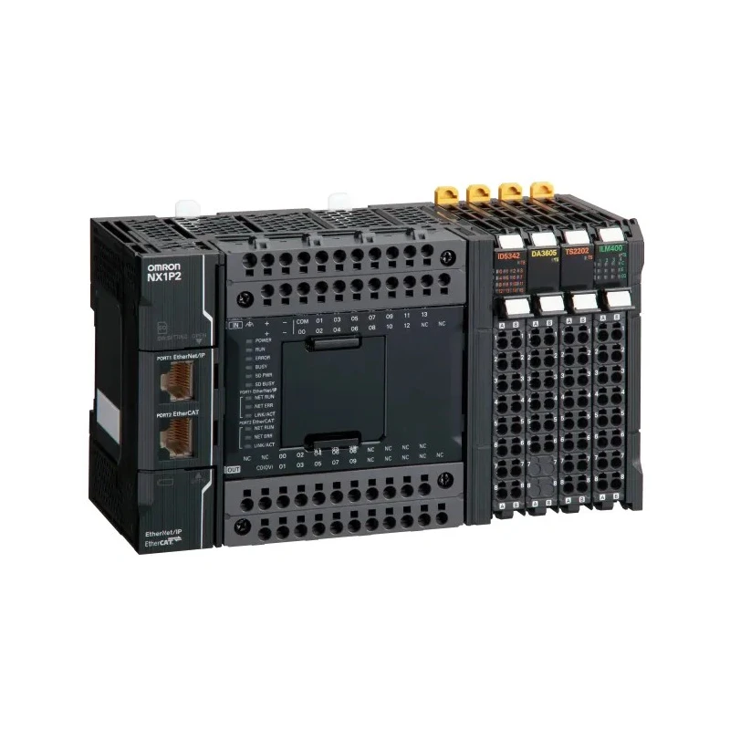 Omron NX1P Series PLC CPU 14-Input PNP/NPN Input 16 Outputs PNP Output 20.4-28.8V Panel Mount 