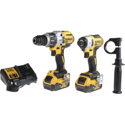 DeWALT 18V Cordless Power Tool Kit Combi Drill and Impact Driver Brushless Motor 5Ah Battery DCK276P2-GB
