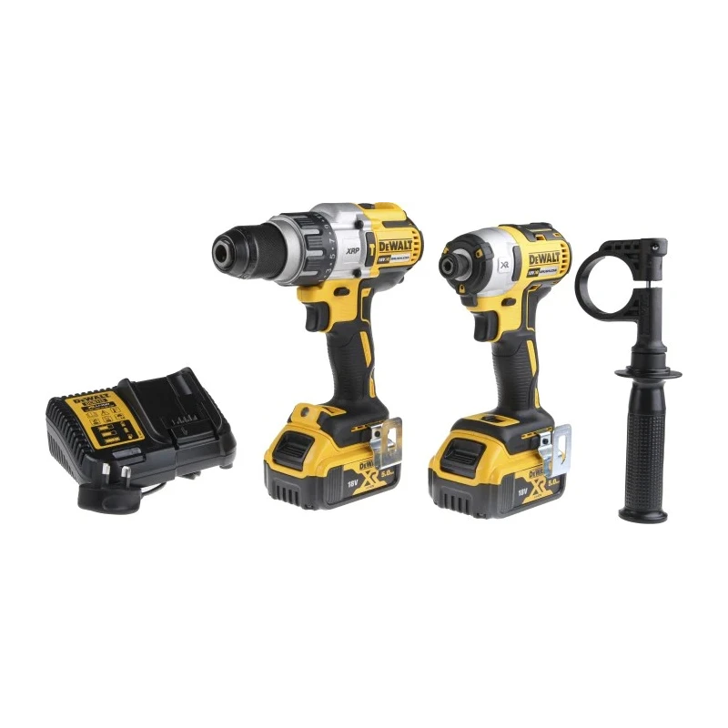 DeWALT 18V Cordless Power Tool Kit Combi Drill and Impact Driver Brushless Motor 5Ah Battery DCK276P2-GB