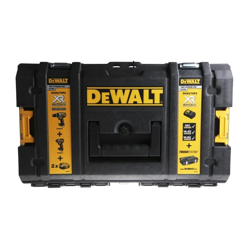 DeWALT 18V Cordless Power Tool Kit Combi Drill and Impact Driver Brushless Motor 5Ah Battery DCK276P2-GB