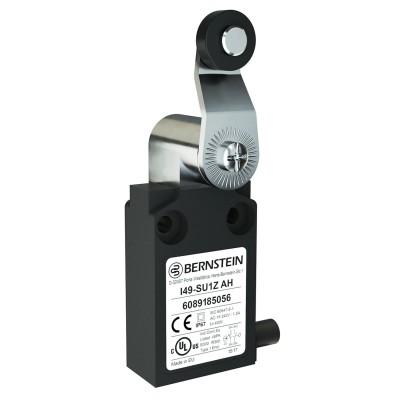 Bernstein AG I49 Series Plunger Roller Lever Limit Switch, 1 NO/1 NC, IP67, Plastic Housing, 250V AC, 10A IP67