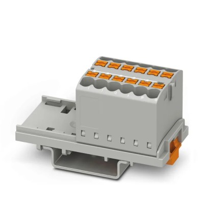 Phoenix Contact PTFIX Series Distribution Block 12-Way 24A 500V Grey 3273022