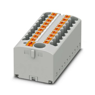 Phoenix Contact PTFIX Series Distribution Block, 19-Way, 41A, 500V, Grey, Push-In Connection 3273504