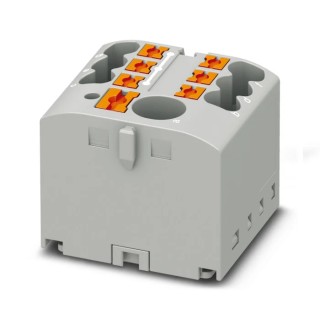 Phoenix Contact PTFIX Series Distribution Block 7-Way, 41A, 500V, Grey 3273460