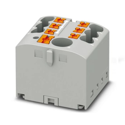 Phoenix Contact PTFIX Series Distribution Block 7-Way, 41A, 500V, Grey 3273460