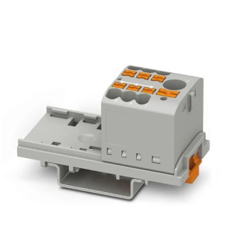 Phoenix Contact PTFIX Series Grey Distribution Block, 7-Way, 41A, 500V - Model 3273066