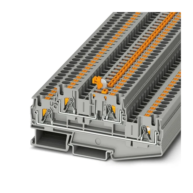 Phoenix Contact PTTB 4-MT Series Knife Disconnect Terminal Block Grey 2-Level 4-Positions 500V 32A Push-In 3211913