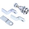 RS PRO Zinc Alloy Compression Latch Locking Handle Chrome Plated 73mm Handle Length Model 136-3615