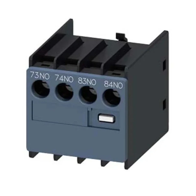 Siemens Auxiliary Switch Block 2 Contact, 1 NO/1 NC, Snap-On Mount, 10 A Current, 600 V DC 690V AC 3RH2911-1LA20
