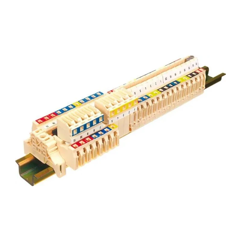 ABB HD6/13.FF4 Series DIN Rail Terminal Block Beige 6mm² 1-Level Screw Termination 1SNA295014R1100