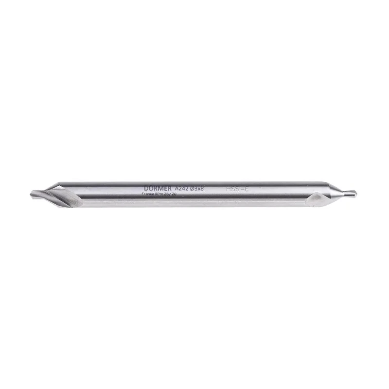 Dormer High Speed Steel-E Drill Bit, 8 mm Diameter, 100 mm Overall Length A2423.0X8.0