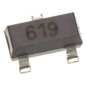 DiodesZetex NPN Transistor 2 A, 50 V, 3-Pin SOT-23 Surface Mount FMMT619TA