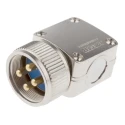 Jaeger Circular Connector, 4 Contacts, Cable Mount, Male, Standard Size, 50A Current, Silver Plating, Solder 5307 600 06