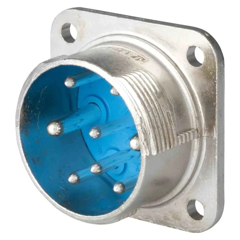 Jaeger Circular Connector, 8 Contacts, Panel Mount, Standard Size, Male, IP50, IP54 5360 080 06