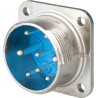 Jaeger Circular Connector 4 Contacts Panel Mount Standard Connector Male IP50 IP54 50A MIL-DTL-5015 5337 550 06