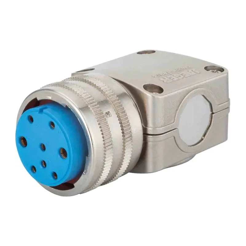 Jaeger Circular Connector, 4 Contacts, Cable Mount, Standard Size, Female Contact, 50A Current, IP50/IP54, Gold 5307 550 06