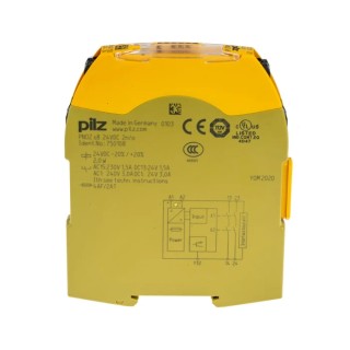 Pilz PNOZsigma Series Output Module, 0 Inputs, 3 Outputs, 24V dc, 2 NO, DIN Rail Mount 750108