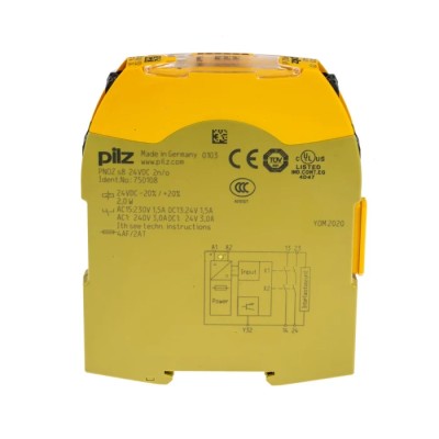 Pilz PNOZsigma Series Output Module, 0 Inputs, 3 Outputs, 24V dc, 2 NO, DIN Rail Mount 750108