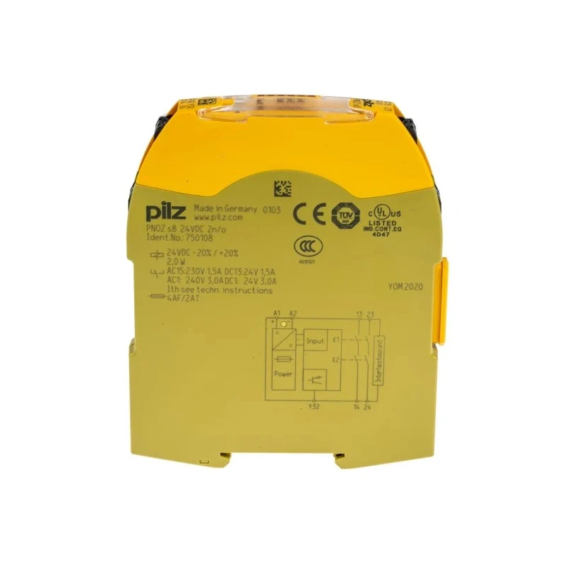 Pilz PNOZsigma Series Output Module, 0 Inputs, 3 Outputs, 24V dc, 2 NO, DIN Rail Mount 750108