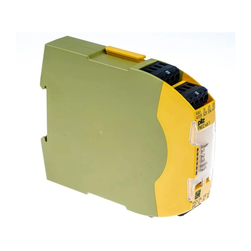 Pilz 24V DC Safety Relay with 3 Safety Contacts, 1 Auxiliary Contact, DIN Rail Mount PNOZ s6.1 750126