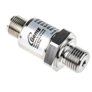 Gems Sensors 3100 Series Pressure Sensor Analogue Output 0 to 400 bar 0.25% Accuracy IP67 IP65 United 3100S0400S01E000