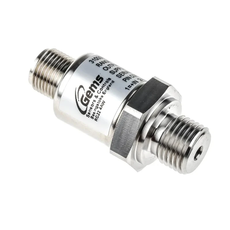 Gems Sensors 3100 Series Pressure Sensor Analogue Output 0 to 400 bar 0.25% Accuracy IP67 IP65 United 3100S0400S01E000