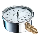 Bourdon 63 mm G 1/4 Bottom Stainless Steel Pressure Gauge 100 bar MIT3-D22.B31