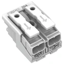 WAGO 294 Series Snap-in Power Supply Connector Female Push-in 2-Pole 24A 500V 294-5002