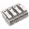 WAGO 294 Series Snap-in Power Supply Connector Female Push-in 4-Pole 24A 500V 4-Way 294-5004