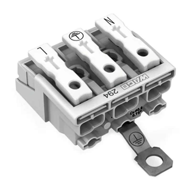 WAGO 294 Series Snap-in Power Supply Connector Female Push-in, 3-Pole, 24A, 3-Way 294-5413