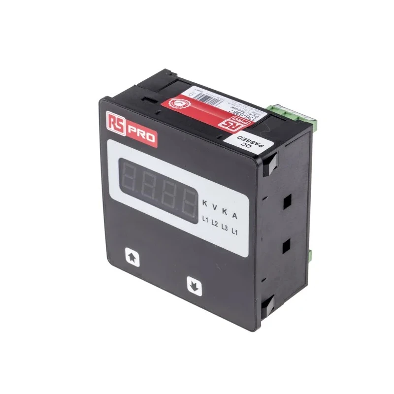 RS PRO Digital Ammeter 5 A AC 92 mm x 92 mm Cutout, 0.5 % rdg + 1 Digits Accuracy 136-5387