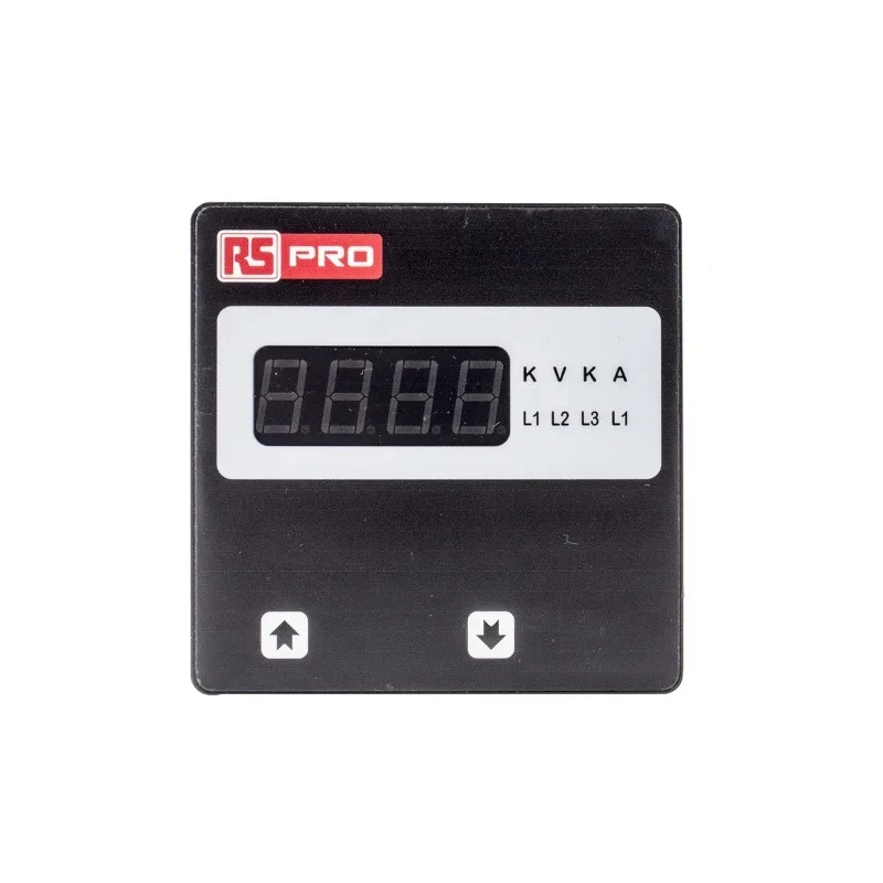 RS PRO Digital Ammeter 5 A AC 92 mm x 92 mm Cutout, 0.5 % rdg + 1 Digits Accuracy 136-5387