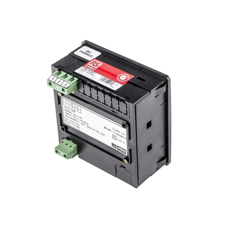 RS PRO Digital Ammeter 5 A AC 92 mm x 92 mm Cutout, 0.5 % rdg + 1 Digits Accuracy 136-5387