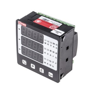 RS PRO LED Digital Panel Multifunction Meter for Active, AC Current, Frequency, Power, AC Voltage Energy 92 mm x 92 136-5384