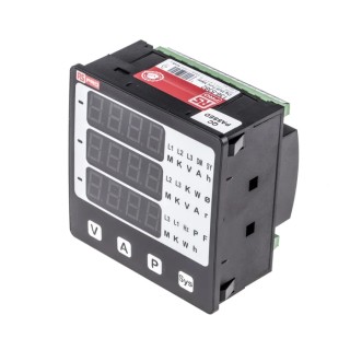 RS Pro LED Digital Panel Multifunction Meter for Frequency, Voltage, Power, Current, 92 mm x 92 mm 136-5382