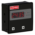 RS Pro Digital Voltmeter AC, LED Display 4-Digits ±0.5 + 1 Digit %, Cutout 92mm x 92mm Depth 55mm 136-5394