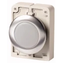 Eaton White Pilot Light 30 mm Cutout Metal Bezel IP67 Panel Mount RMQ Titan Series 183287 M30C-FL-W