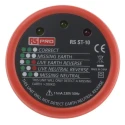 RS PRO Socket Tester 230V AC 11mA with Earth Loop Impedance Test and Wiring Check RS ST10