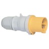 Bals Industrial Power Connector IP44 Yellow Cable Mount 2P+PE 16A 110V Straight Quick-Connect