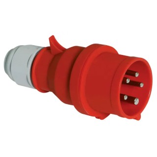 Bals Red IP44 Cable Mount 3P+N+PE Straight Industrial Power Connector 32A 415V IP44 