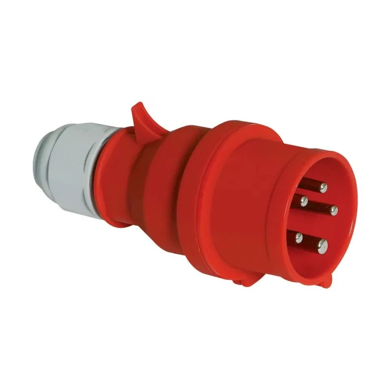 Bals Red IP44 Cable Mount 3P+N+PE Straight Industrial Power Connector 32A 415V IP44 