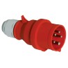 Bals Red IP44 Cable Mount 3P+N+PE Straight Industrial Power Connector 32A 415V IP44